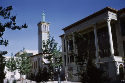 Low angle view of historic building against sky