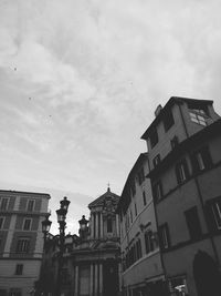 Low angle view of buildings in city