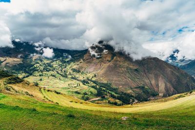 Scenic view of landscape against sky