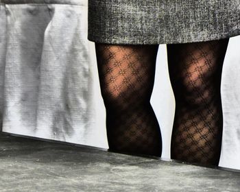 Clothes drying on fabric