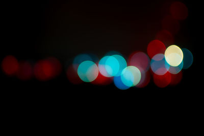 Defocused lights at night