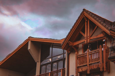 Low angle view of building against sky