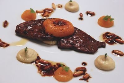 Close-up of served food