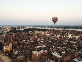 High angle shot of cityscape