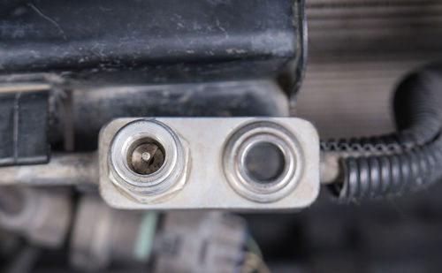 Close-up of machine part
