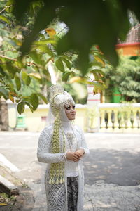 Beautiful women in beautiful wedding dress