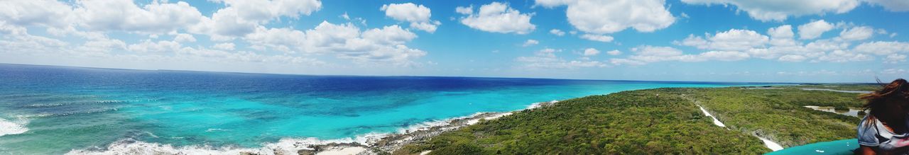 Panoramic view of sea against sky