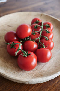 Close-up of tomatoes on table