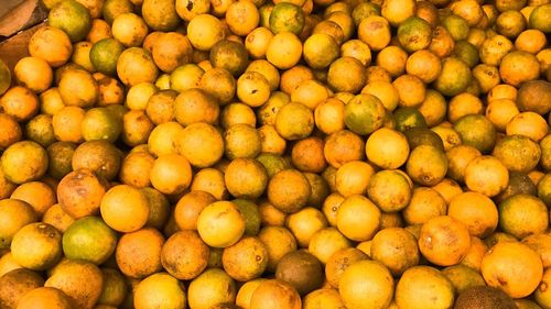 Full frame shot of fruits in market