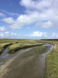 Scenic view of landscape against sky
