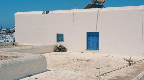 Buildings against blue sky