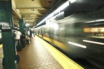 Railroad station platform