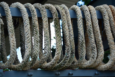 Close-up of ropes