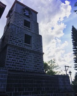 Low angle view of building against sky