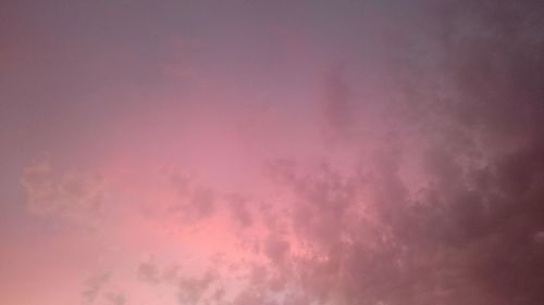 Low angle view of cloudy sky