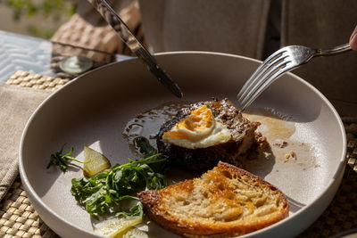 Close-up of food in plate