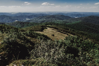 Aerial view of landscape against sky