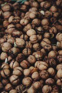 Full frame shot of  walnuts