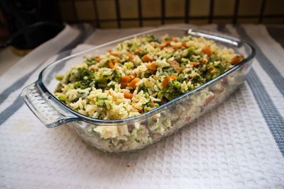 Close-up of salad in plate