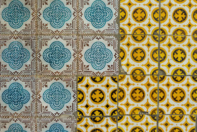 Full frame shot of tiled wall