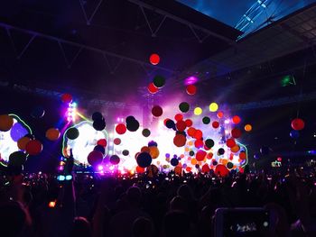 Crowd at music concert