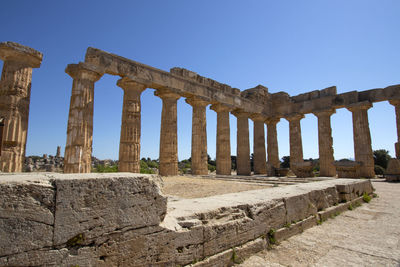 Old ruins against clear sky