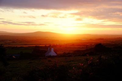 Scenic view of sunset