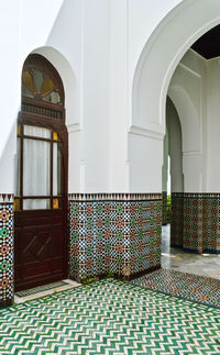 Entrance of building