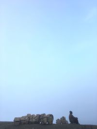 Statue of liberty against clear blue sky