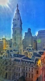 View of cathedral in city