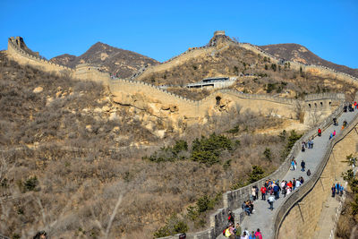 People at great wall of china