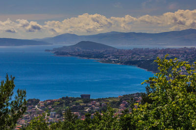 Scenic view of cityscape against sky