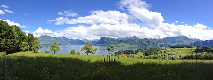 Panoramic view of landscape against sky