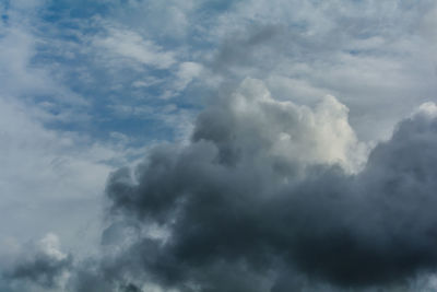 Low angle view of clouds in sky