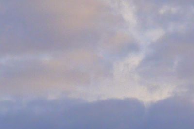 Low angle view of cloudy sky