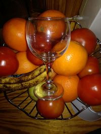 Close-up of tomatoes on table