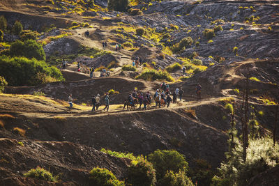 High angle view of landscape