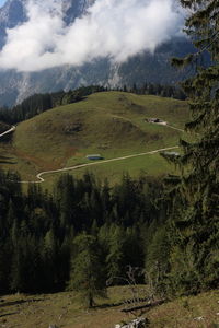 Hiking trail in nationalpark berchtesgaden