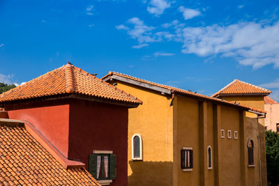 High section of building against sky