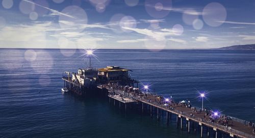 Panoramic view of sea against sky