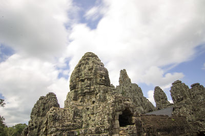 Low angle view of historical building against sky