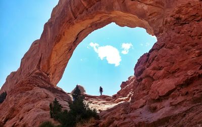 Panoramic view of south window arch