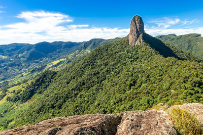 Scenic view of mountain against sky