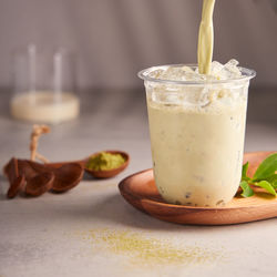 Close-up of drink on table