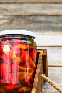 Close-up of drink on table
