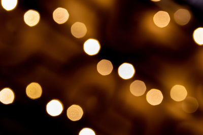 Defocused image of illuminated lights