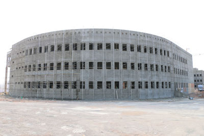 Building in city against clear sky