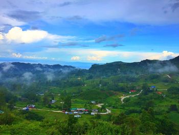 Scenic view of landscape against sky