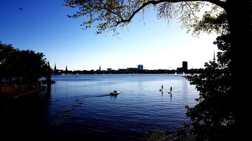 View of lake against sky