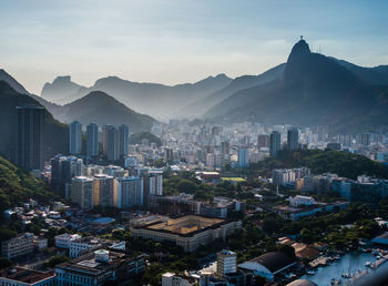 High angle view of cityscape